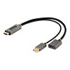 StarTech.com 128-HDMI-DISPLAYPORT video cable adapter Zwart