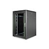 Digitus DN-19 22U-8/8-B-1 rack cabinet Freestanding rack Black