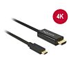 DeLOCK 85258 video cable adapter 1 m USB Type-C HDMI Black