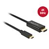 DeLOCK 85291 video cable adapter 2 m USB Type-C HDMI Black