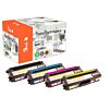 Peach 112061 toner cartridge 4 stuk(s) Compatibel Zwart, Cyaan, Magenta, Geel