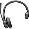 POLY Micro-casque monaural Voyager 4310 UC + adaptateur USB-A BT700 + base de chargement