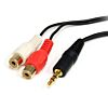 StarTech.com 6ft 3.5mm - 2x RCA audio kabel 1,8 m 2 x RCA Zwart