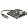 DeLOCK 91746 geheugenkaartlezer USB 3.2 Gen 1 (3.1 Gen 1) Type-C Antraciet