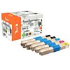 Peach 112229 toner cartridge 5 stuk(s) Compatibel Zwart, Cyaan, Magenta, Geel