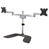 StarTech.com ARMDUALSS monitor mount / stand 81.3 cm (32 inch) Desk Black, Silver