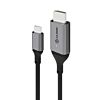 ALOGIC ULCHD01-SGR video cable adapter HDMI Type A (Standard) USB Type-C Black, Grey