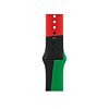 Apple Black Unity Band Black, Green, Red Fluoroelastomer