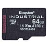 Kingston Technology Industrial 64 GB MicroSDXC UHS-I Klasse 10 Zwart