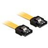 DeLOCK 0.1m SATA M/M câble SATA 0,1 m Jaune