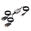 StarTech.com 2P6FFC-USB-SERIAL cable gender changer 2 x DB-9 RS-232 Black, Grey