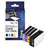 Freecolor K10404F7 ink cartridge 12 ml Zwart, Cyaan, Magenta, Geel