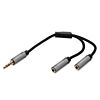 Digitus DB-510310-002-S audio kabel 0,2 m 3.5mm 2 x 3.5mm Zwart