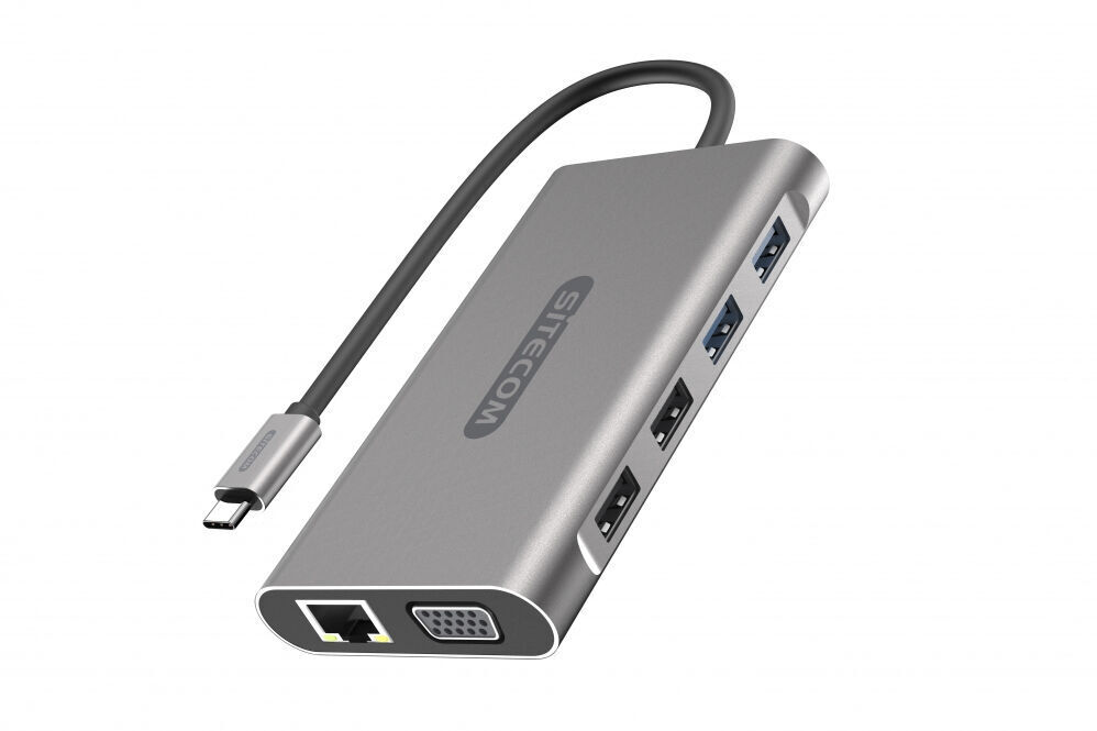 Sitecom Adaptateur multiport CN-392, USB-C - HDMI, USB-A, jack 3.5