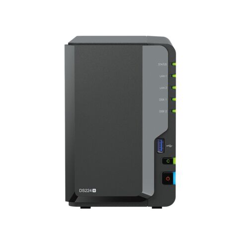 Synology DiskStation DS224+ NAS/storage server 2GB RAM Zwart