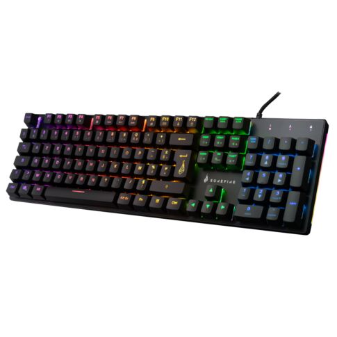 SureFire KingPin M2 toetsenbord Gamen USB AZERTY Frans Zwart, Metallic