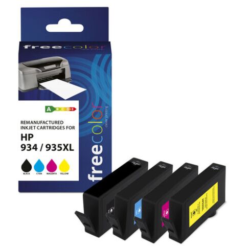 Freecolor K10356F7 ink cartridge 12 ml Zwart, Cyaan, Magenta, Geel