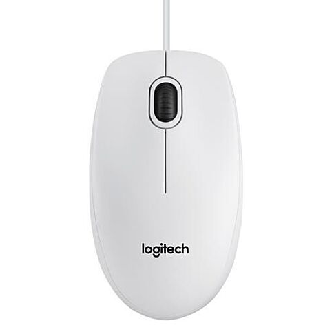 Logitech B100 Optical Usb f/ Bus mouse Blanc 910-003360