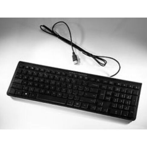 HP 704222-DX1 clavier USB QWERTZ Allemand Noir