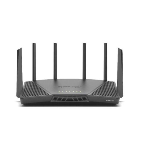 Synology RT6600ax Router WiFi6 1xWAN 3xGbE 1x2.5Gb wireless router Zwart