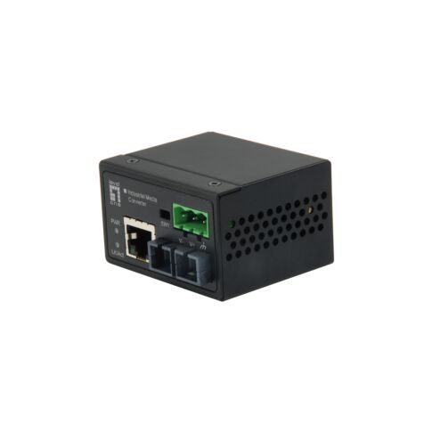 LevelOne IEC-4001 netwerk media converter 100 Mbit/s Multimode Zwart