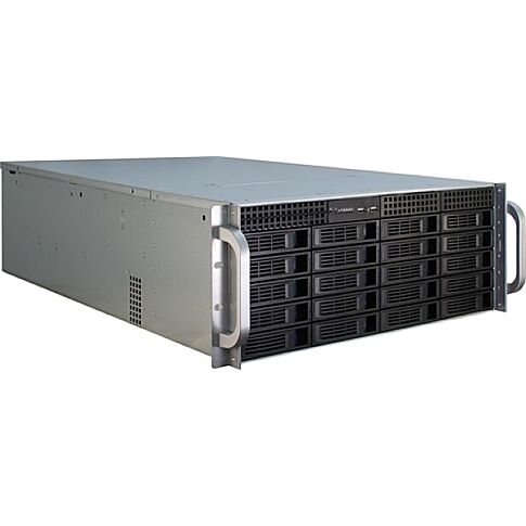 Inter-Tech IPC 4U-4420 Rack Blauw, Roestvrijstaal