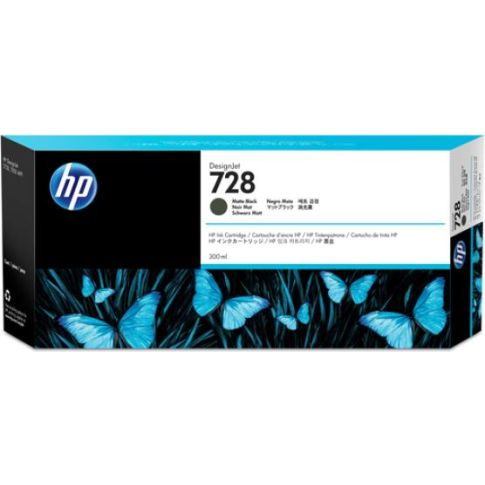 HP 728 300-ml Matte Black DesignJet ink cartridge Mat Zwart