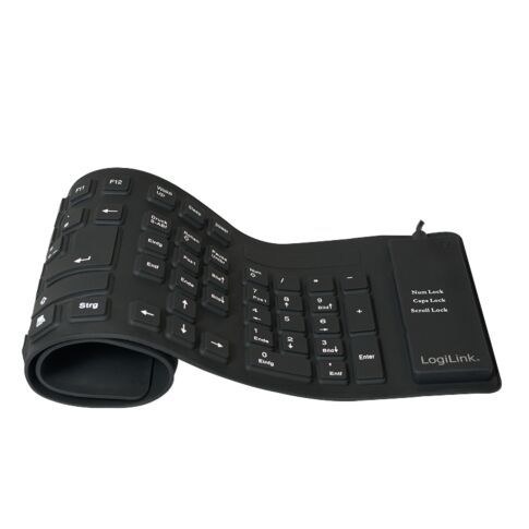 LogiLink ID0019A clavier Universel USB QWERTZ Allemand Noir