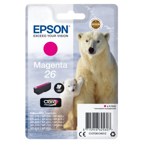 Epson Polar bear C13T26134012 ink cartridge 4,5 ml Magenta