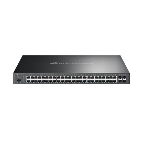 TP-Link Omada SG3452P network switch L2/L3 Gigabit Ethernet (10/100/1000) PoE 1U Black