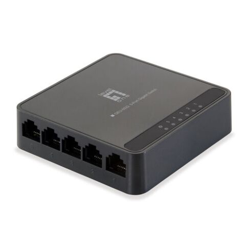 LevelOne GEU-0522 netwerk-switch Gigabit Ethernet (10/100/1000) Zwart