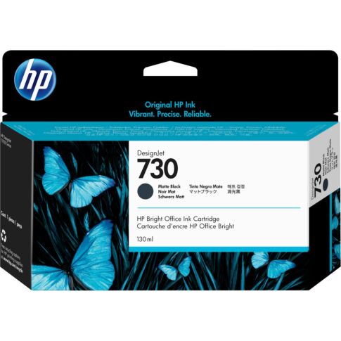 HP 730 130-ml Matte Black DesignJet ink cartridge Mat Zwart