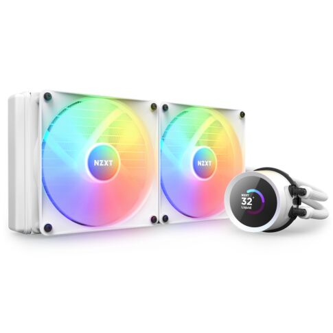 NZXT Kraken 280 RGB Processor Alles-in-één vloeistofkoeler 14 cm Wit 1 stuk(s)