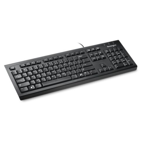 Kensington ValuKeyboard clavier Bureau USB AZERTY Belge Noir