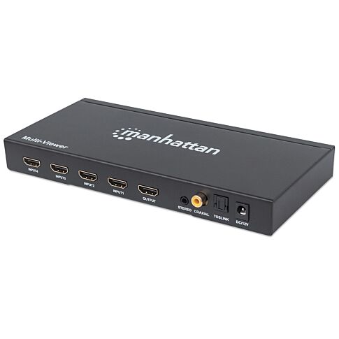 Manhattan 207881 video switch HDMI Zwart