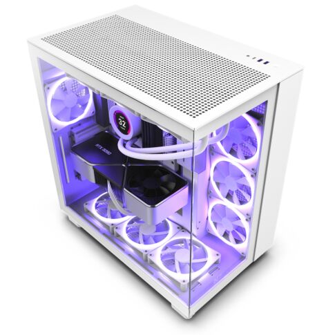 NZXT H9 All white Midi Tower Wit