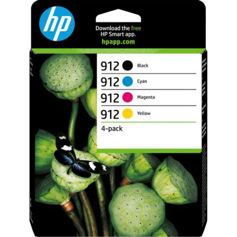 HP 912 4-pack Black/Cyan/Magenta/Yellow Original Ink Cartridges ink cartridge