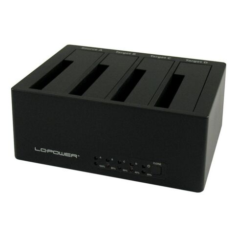 LC-Power LC-DOCK-U3-4B storage drive docking station HDD Zwart