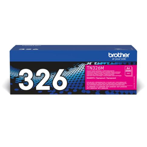 Brother TN-326M toner cartridge 1 stuk(s) Origineel Magenta Zwart