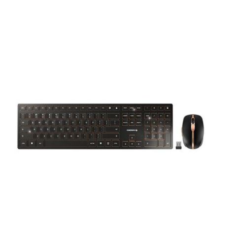 CHERRY DW 9000 SLIM toetsenbord RF-draadloos + Bluetooth QWERTY Amerikaans Engels Zwart