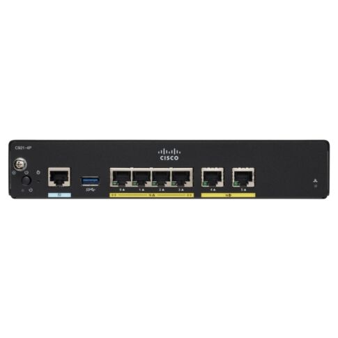 Cisco C927-4P router Gigabit Ethernet Zwart