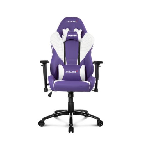 AKRacing Core SX PC-gamestoel Gestoffeerde gevoerde zitting Violet, Wit