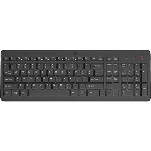 HP 225 Wireless Keyboard toetsenbord Universeel RF Draadloos QWERTY Engels Zwart