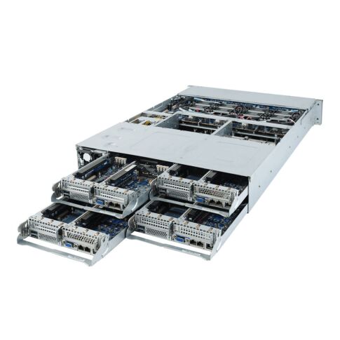 GIGABYTE H252-Z10 Socket SP3 Rack (2U) Zwart, Staal Aspeed AST2500