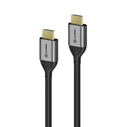 ALOGIC ULHD02-SGR HDMI kabel 2 m HDMI Type A (Standaard) Zwart, Grijs