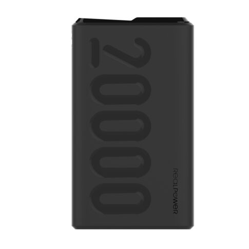 RealPower PB-20000PD+ 20000 mAh Zwart