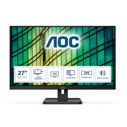 AOC E2 27E2QAE PC-flat panel 68,6 cm (27 inch) 1920 x 1080 Pixels Full HD LCD Zwart