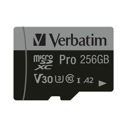 Verbatim 47045 flashgeheugen 256 GB MicroSDXC UHS-I Klasse 10 Zwart