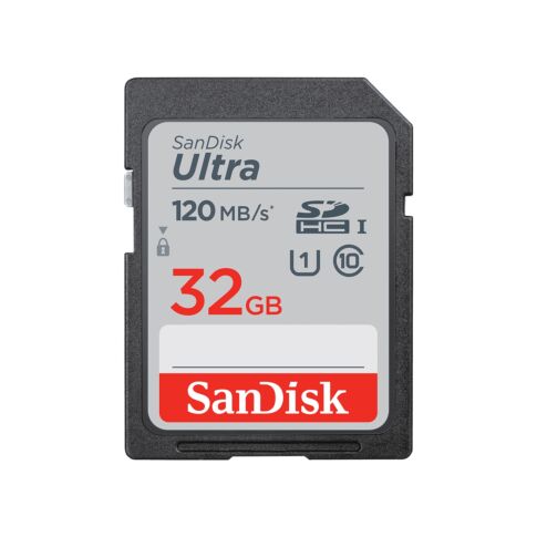 SanDisk Ultra 32 GB SDHC UHS-I Klasse 10 Zwart