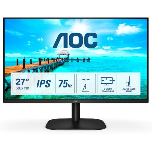 AOC B2 27B2DA LED display 68,6 cm (27 inch) 1920 x 1080 Pixels Full HD Zwart